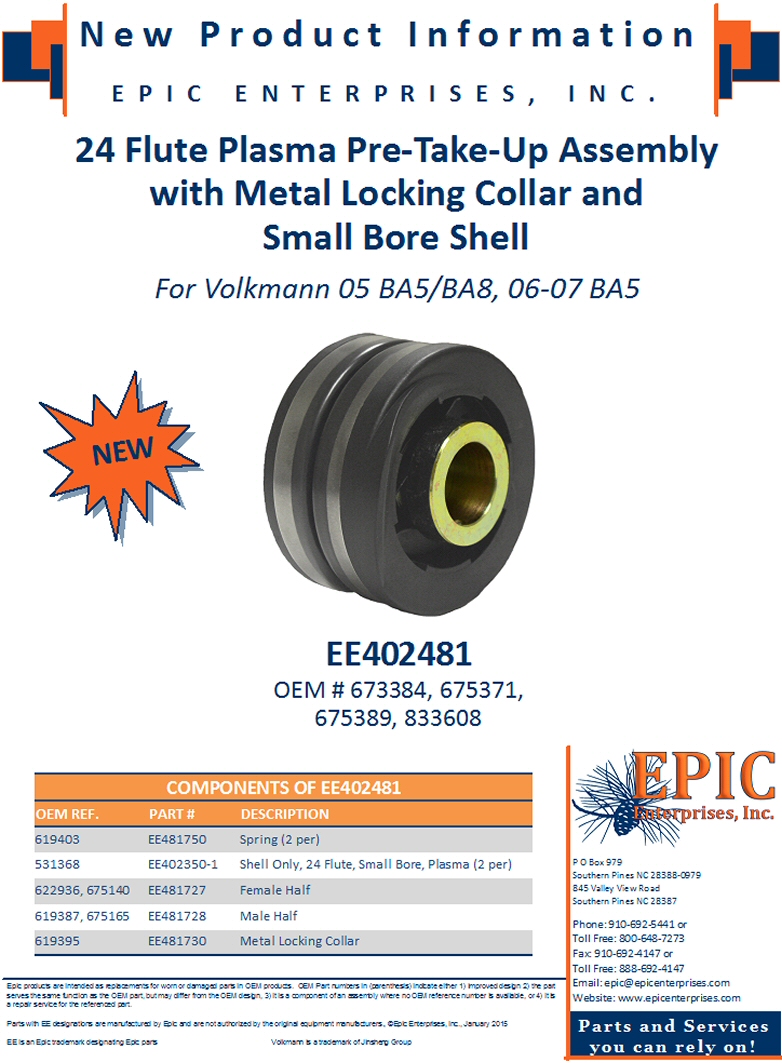 EE402481 Plasma PTU Assembly Small Bore Metal Collar 05 BA5/BA8, 06-07 BA5